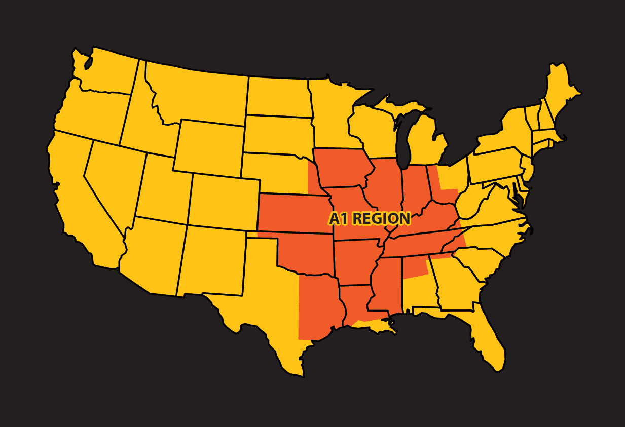 A1 Region Map